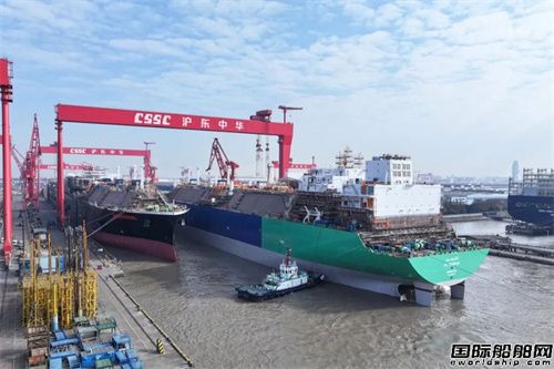 滬東中華2號船塢完成年度5批次出塢