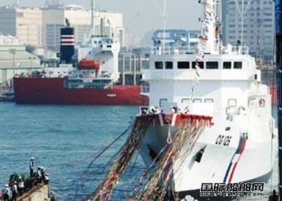 臺灣建造“臺南艦”巡防艦風光下水